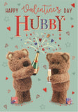 Hubby - Barley the Brown Bear Valentine's Day card