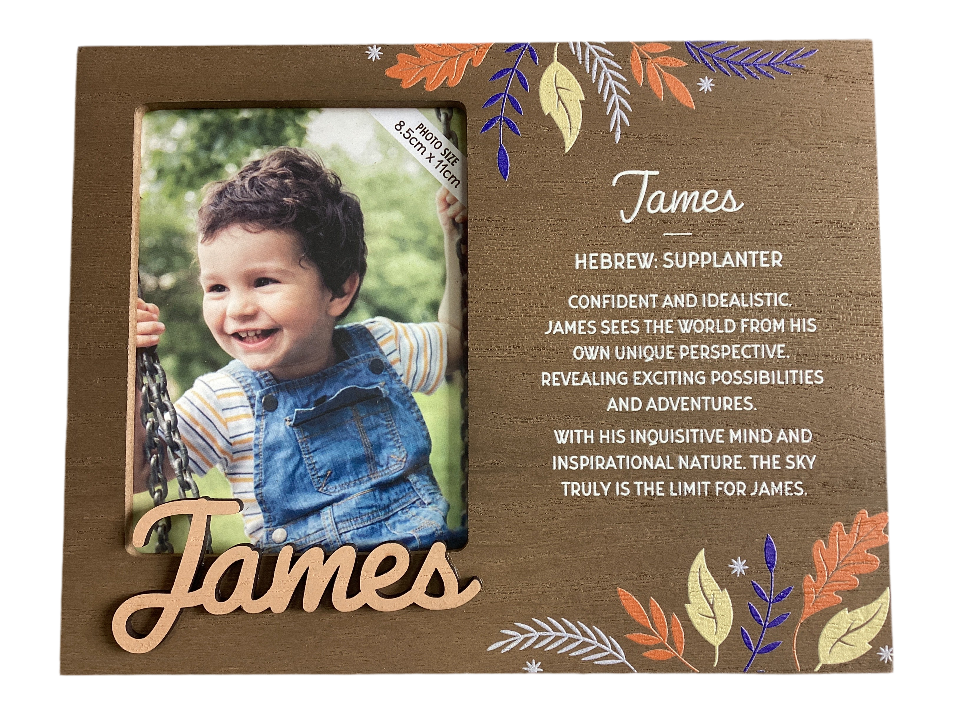 James - Personalised Kids  Picture Frame