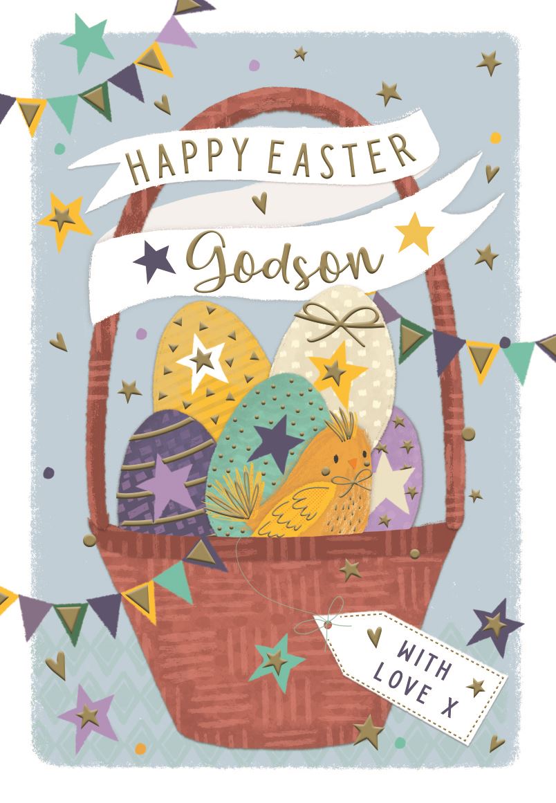 Godson at Easter card