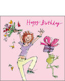 Dancing Frog - Quentin Blake birthday card