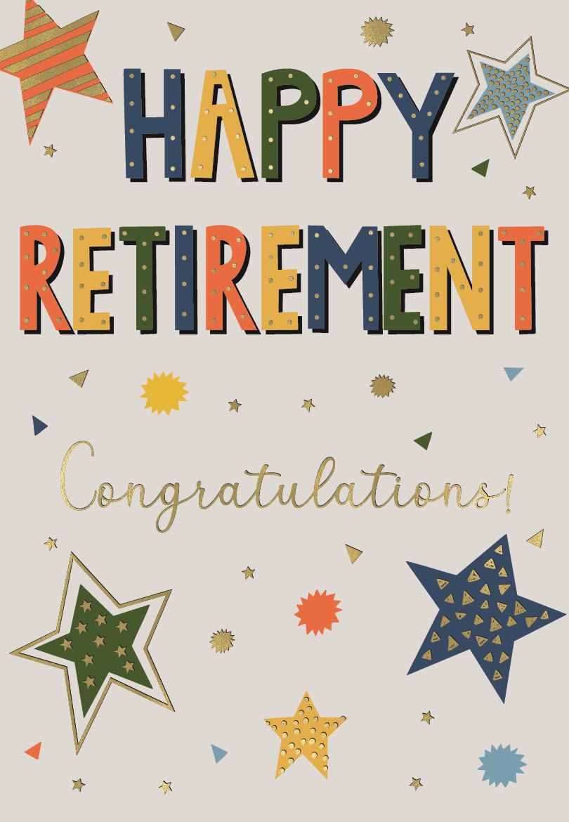 Happy retirement card