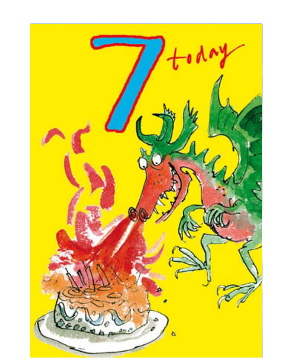 7th birthday card - Quentin Blake