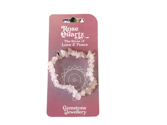 Rose Quartz - Gemstone Jewellery Bracelet