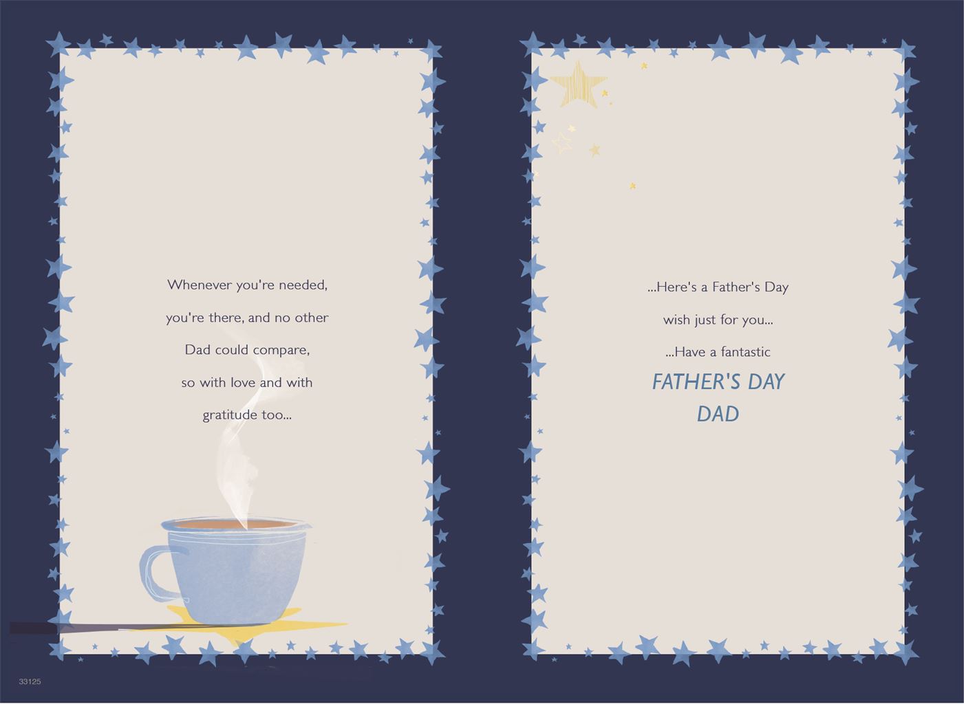 From both of us - Father's Day card