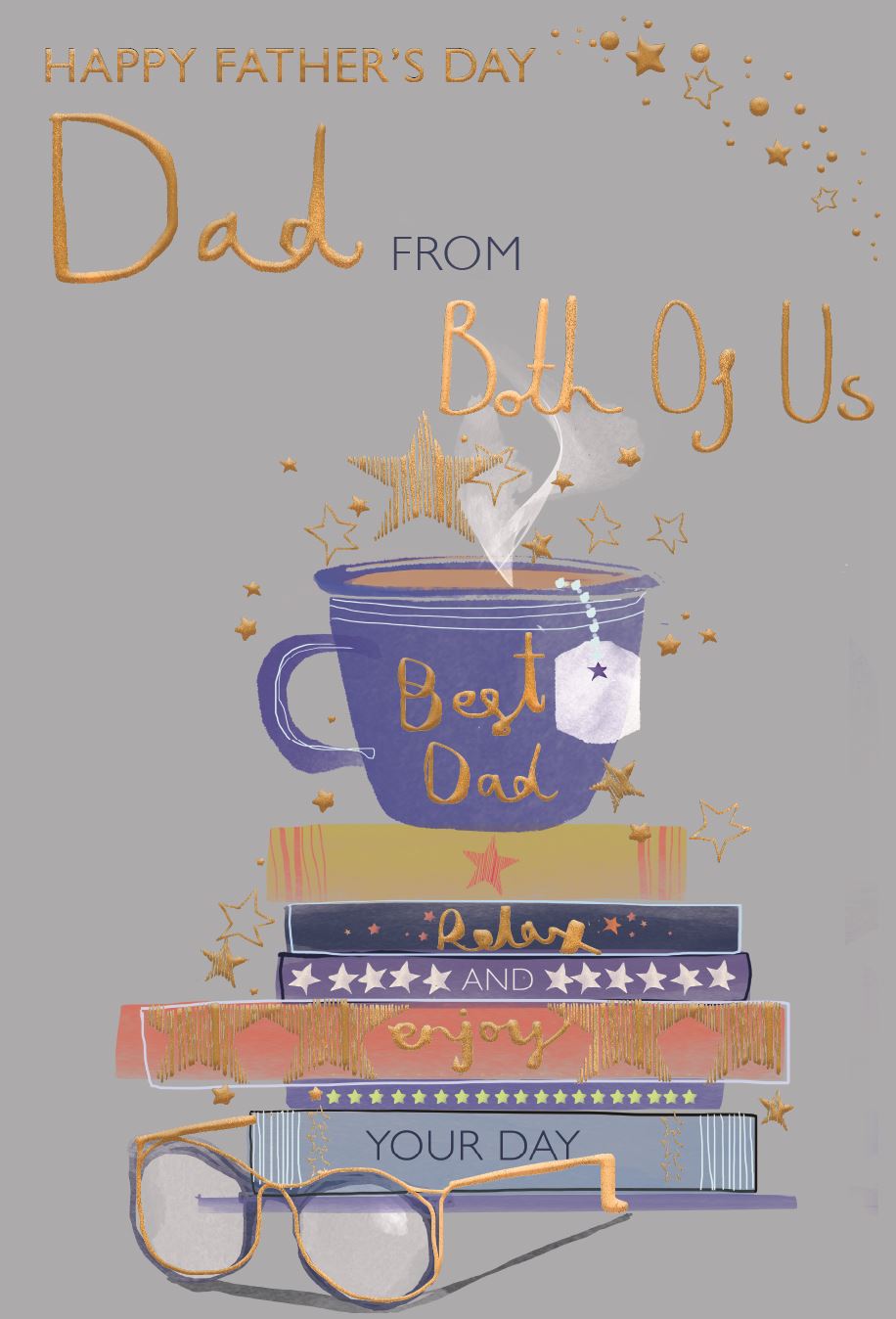From both of us - Father's Day card