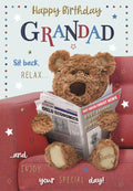 Relax,  Grandad - Barley  Bear birthday card
