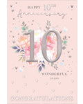 Happy 10th Wedding Anniversary card