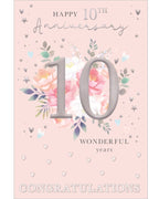Happy 10th Wedding Anniversary card
