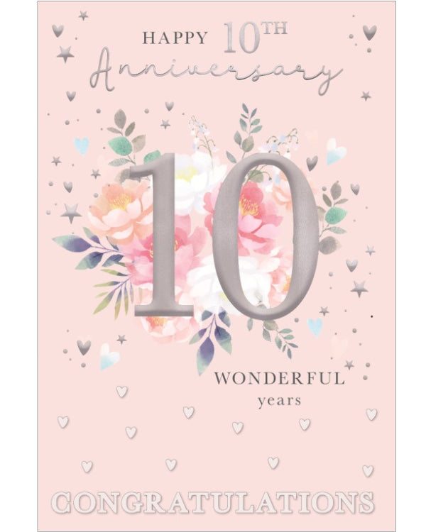 Happy 10th Wedding Anniversary card