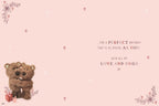 Barley the Brown Bear Gorgeous wife - Birthday Card