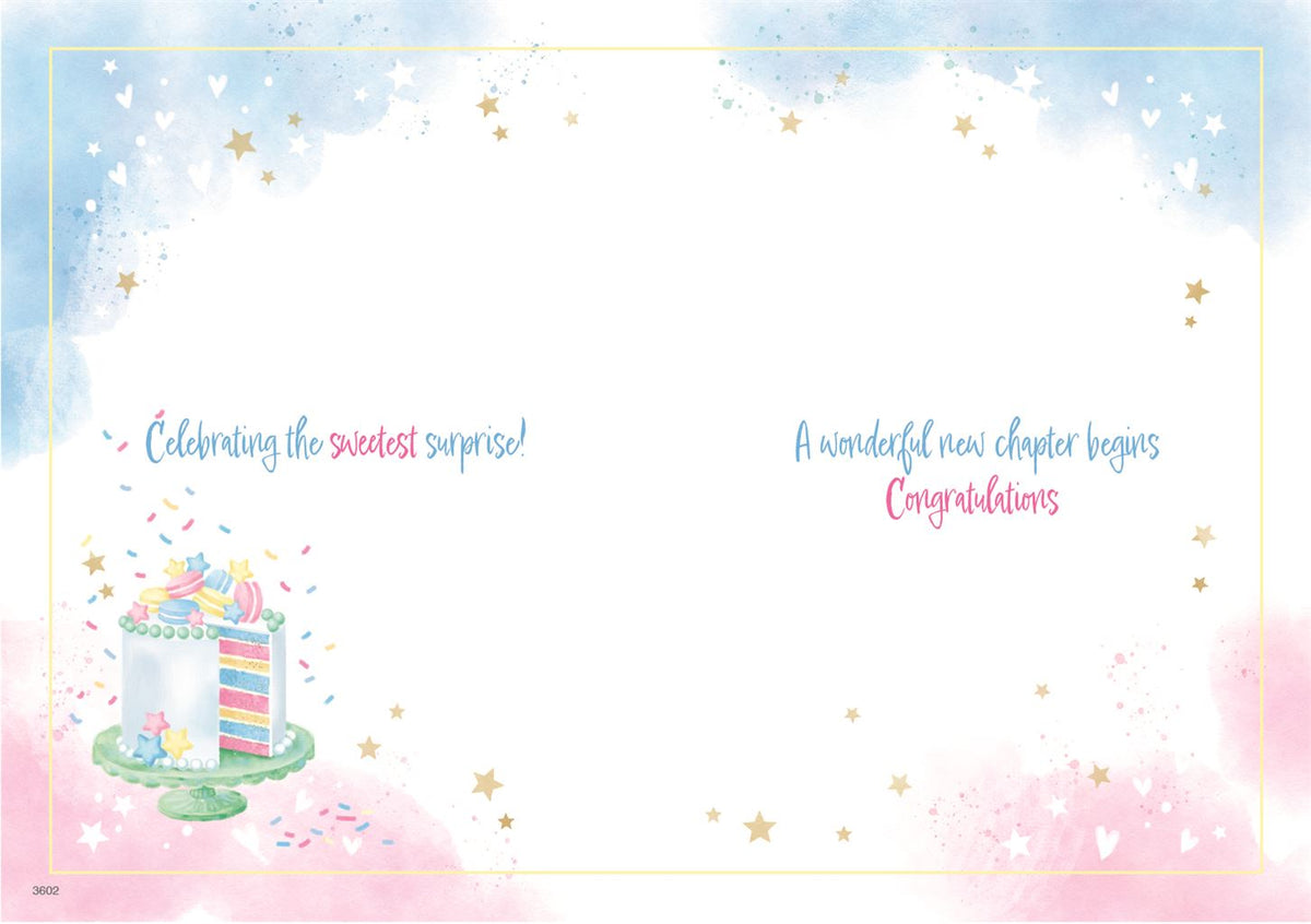 The Big Reveal - Gender reveal card