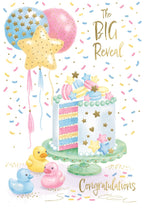 The Big Reveal - Gender reveal card