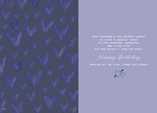 For the  Man in My Life on Your Birthday card