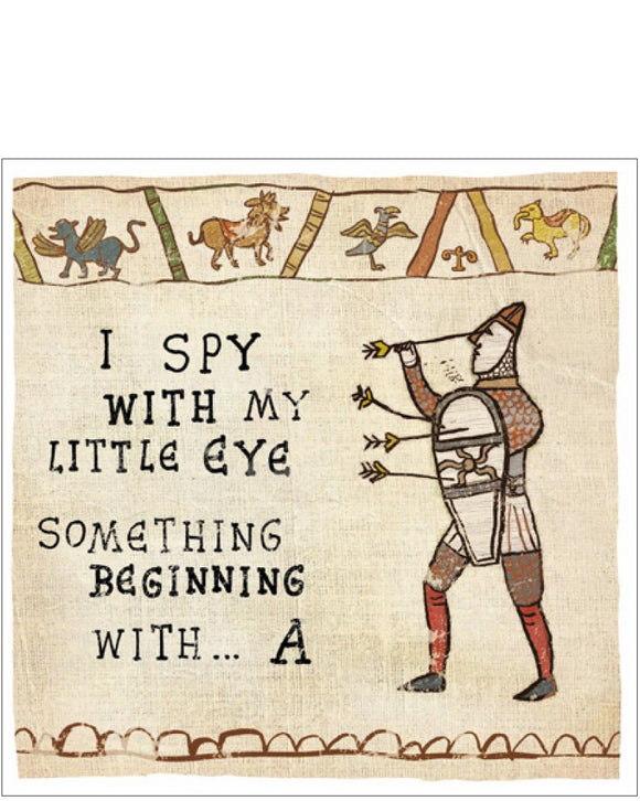 I Spy With my Little Eye - Hysterical Heritage funny greetings card