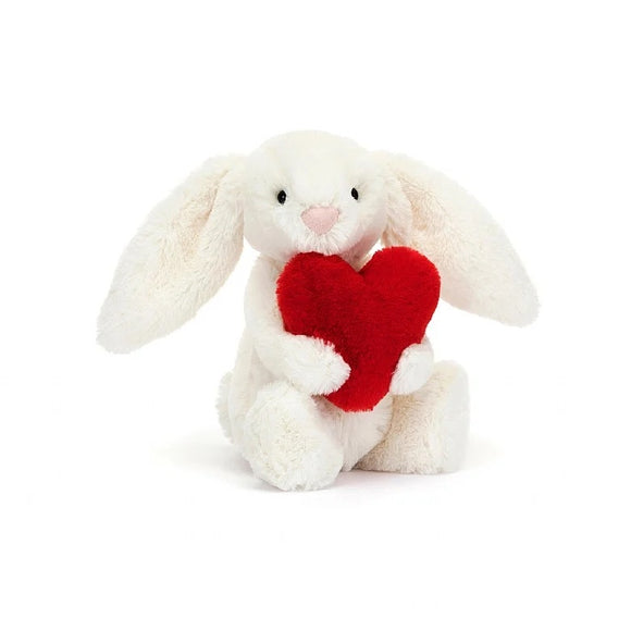 I am little red heart  Bashful  Bunny - Jellycat