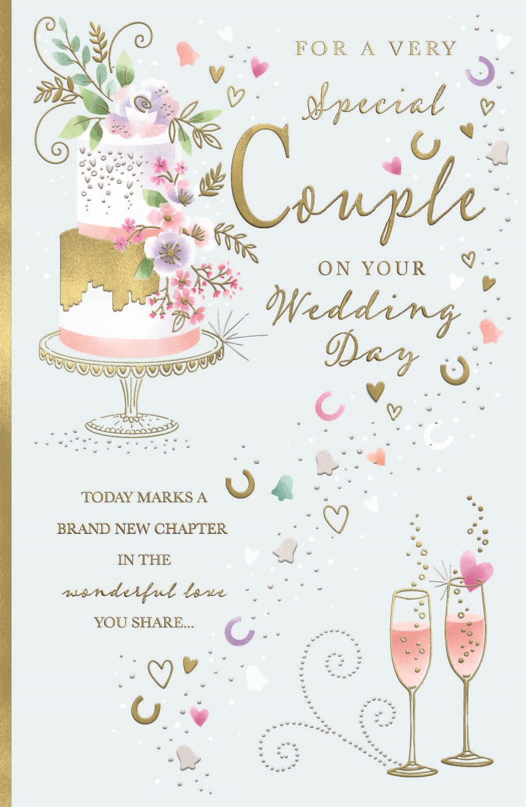Luxury Special Couple Wedding Day card