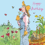 In the garden - Quentin Blake birthday card