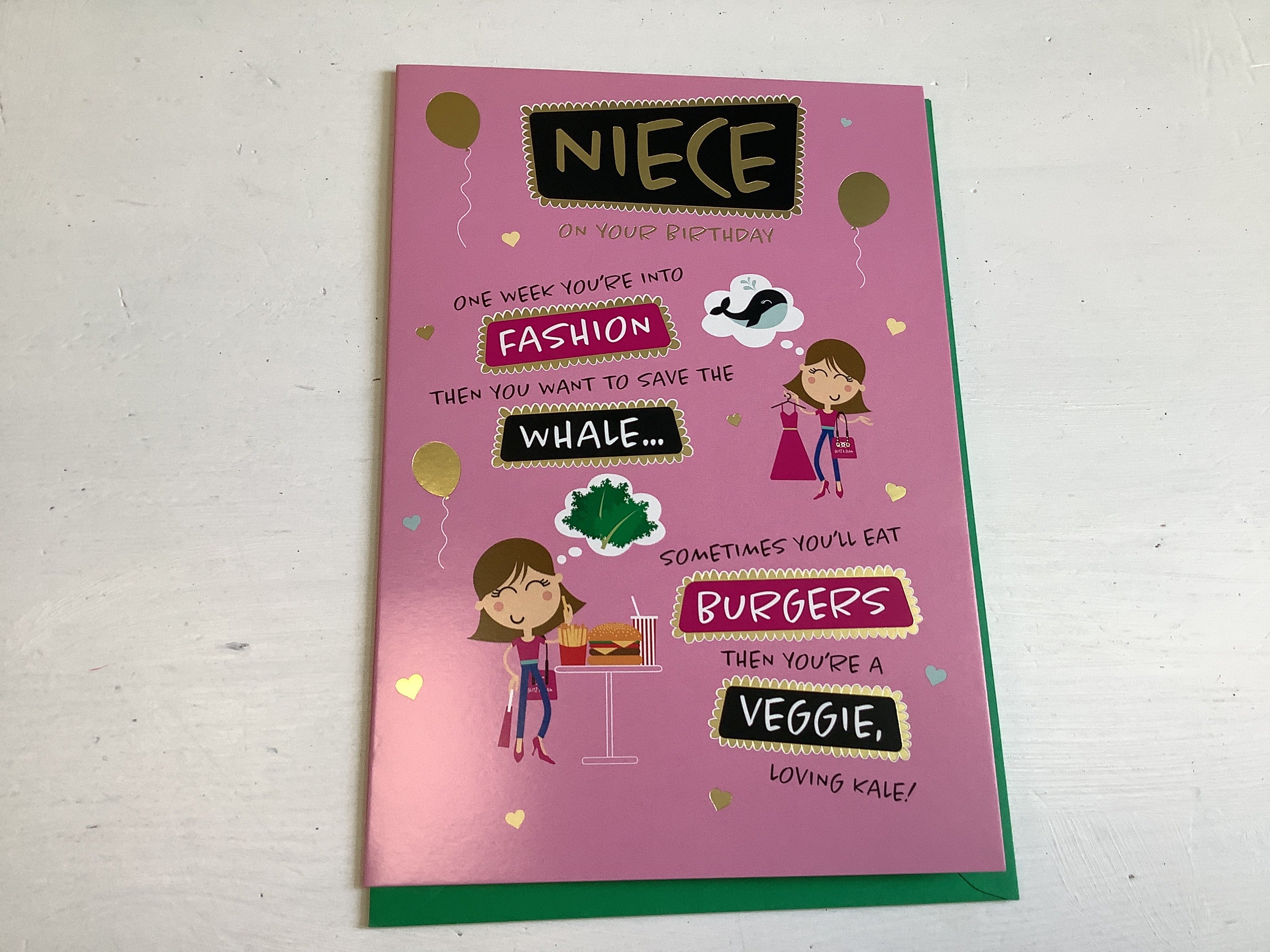 Niece - humourous Birthday Card
