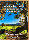 "And the Lord said"  Cowshed cards
