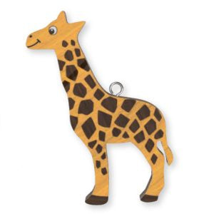 Giraffe - wooden Keyring