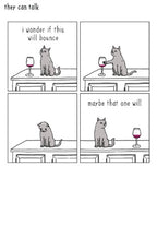 Cat: "Will This Bounce?" - They Can Talk cards