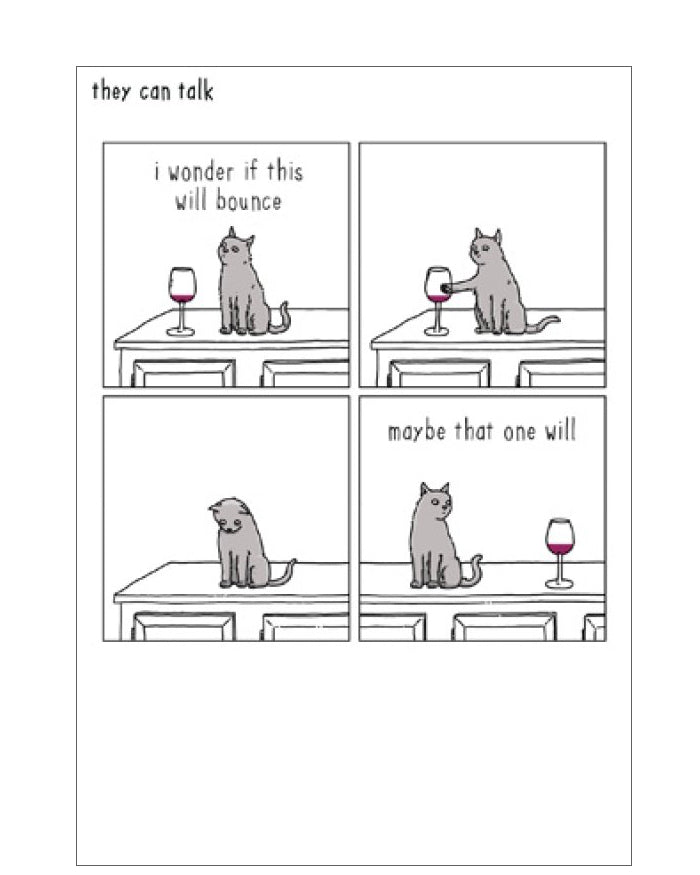 Cat: "Will This Bounce?" - They Can Talk cards