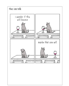 Cat: "Will This Bounce?" - They Can Talk cards