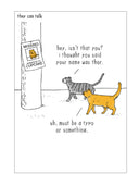 Thor, the Cat - They Can Talk greetings card