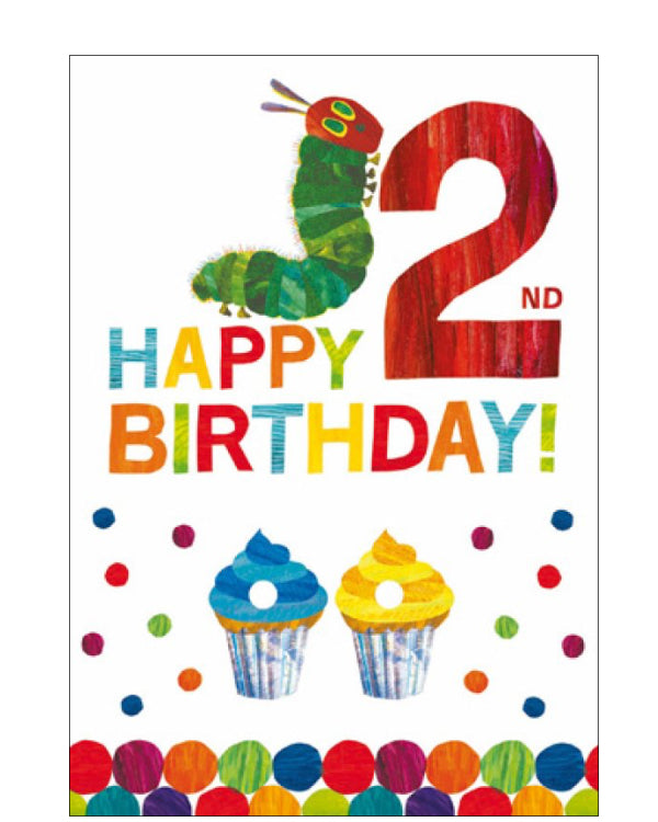 The Very Hungry Caterpillar - 2nd birthday card