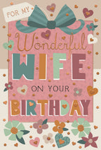 For my Wonderful Wife - Birthday Card