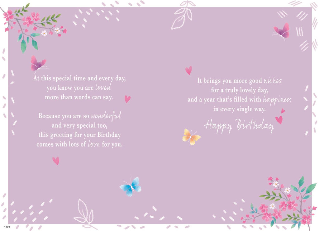 For a Beautiful Daughter - Birthday card