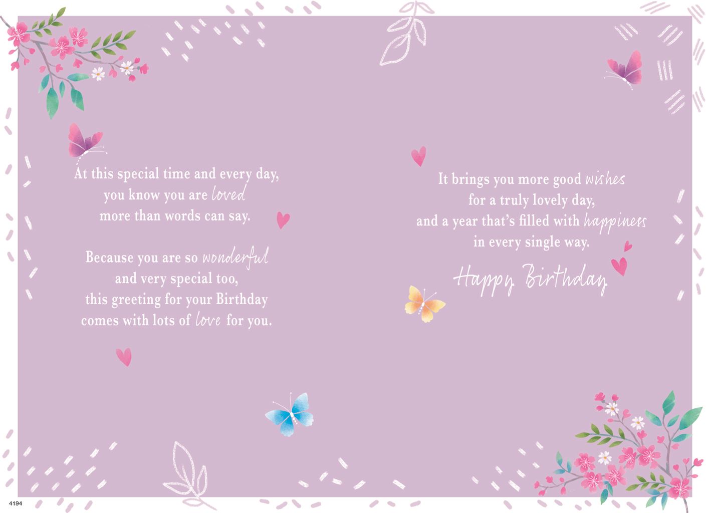 For a Beautiful Daughter - Birthday card