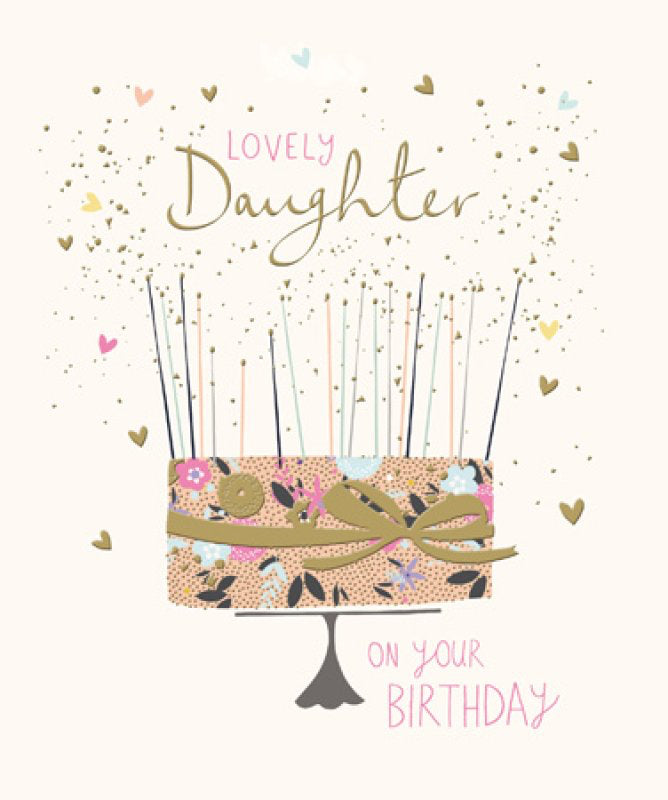 Lovely Daughter - birthday card