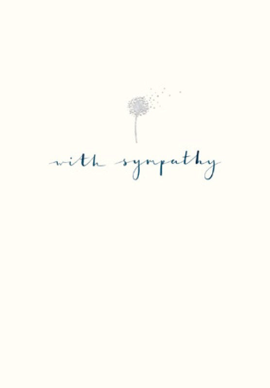 With Sympathy - sympathy card