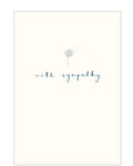 With Sympathy - sympathy card