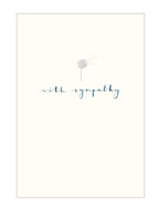 With Sympathy - sympathy card