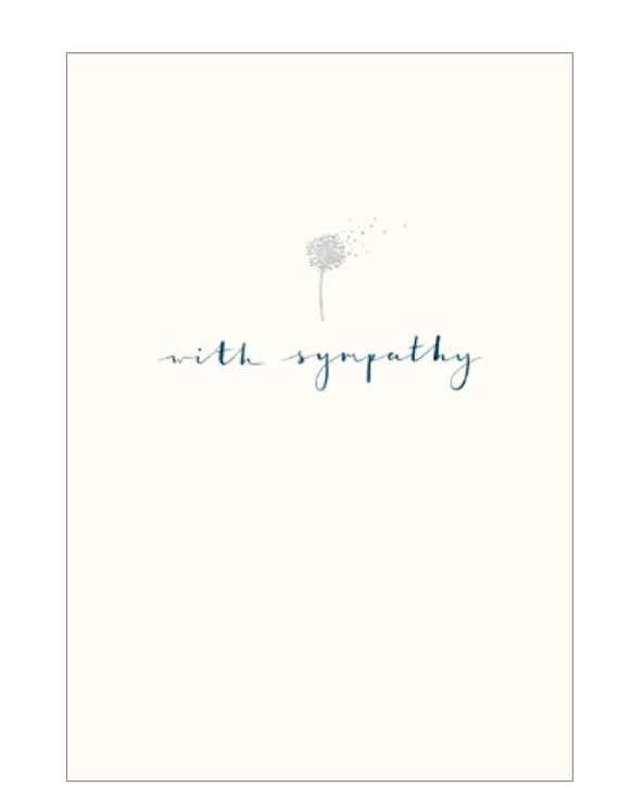 With Sympathy - sympathy card