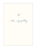 With Sympathy - sympathy card