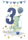 3 (blue)- Birthday card