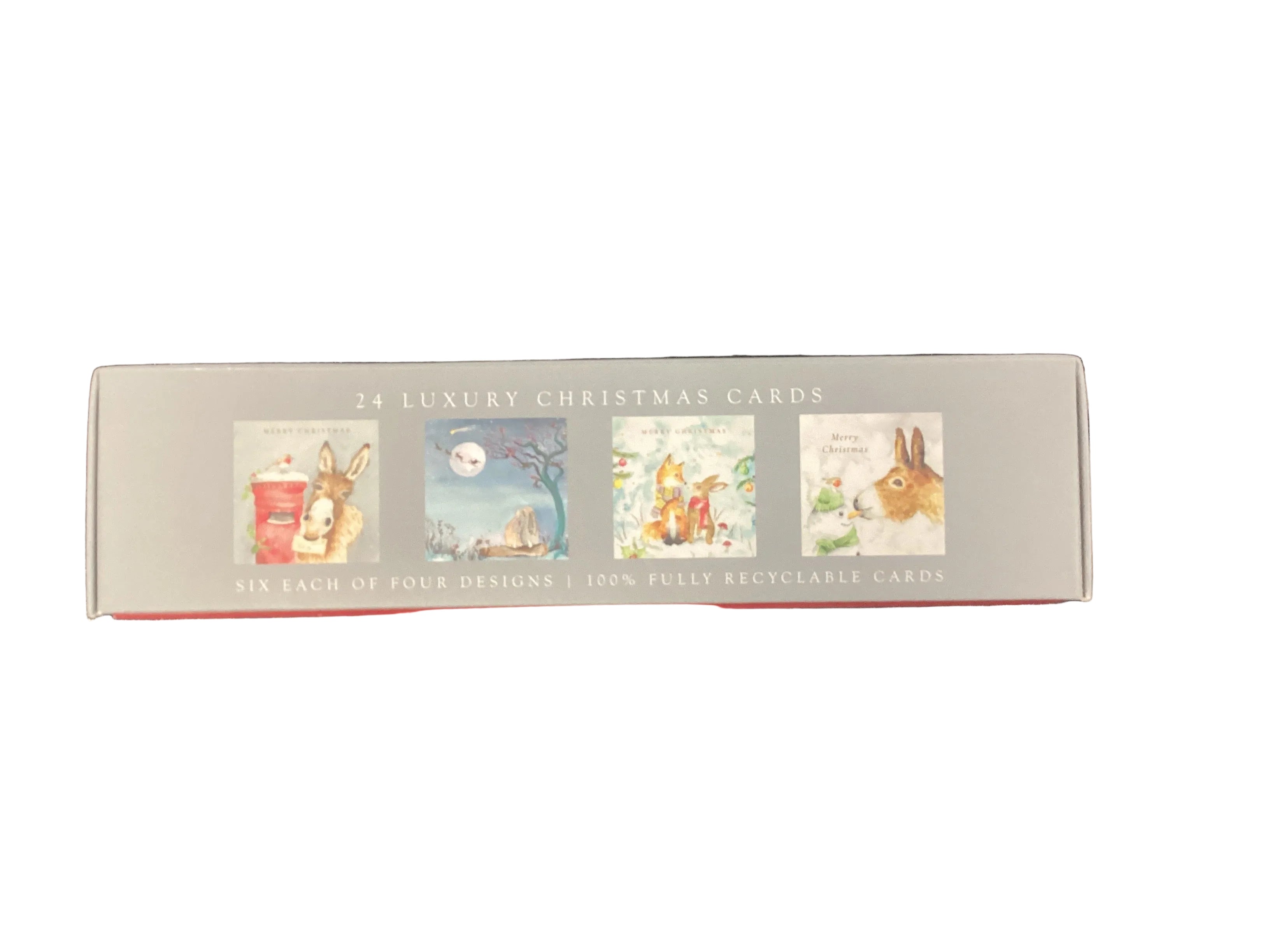 Deluxe box 24 cards, cute animals.