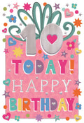 10 Today - 10th Birthday Card