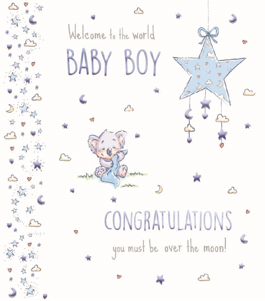 New Baby Boy card