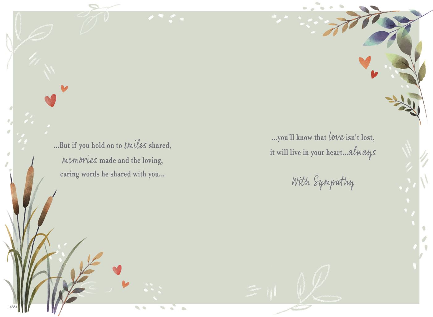 Loss of Husband- Sympathy card