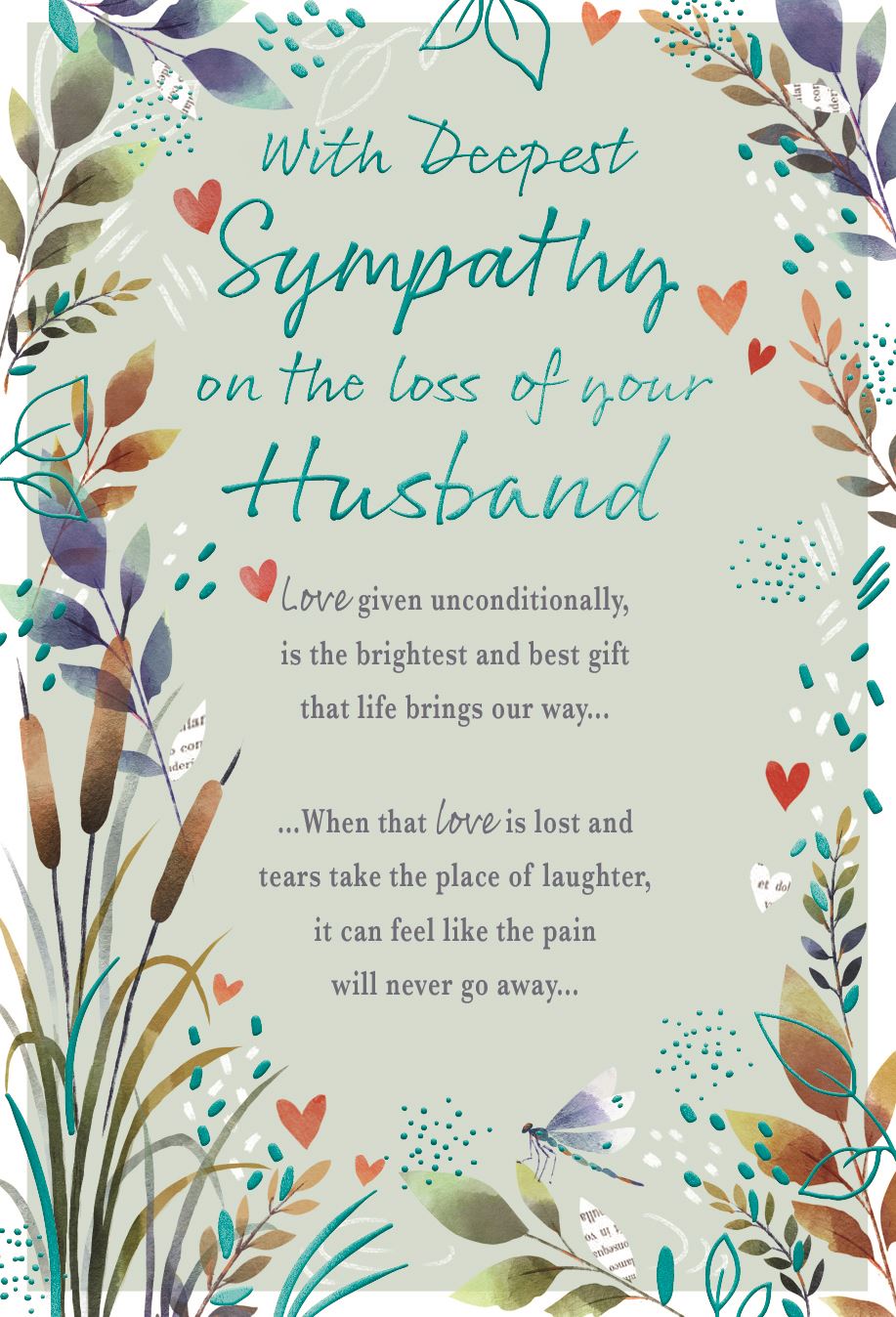 Loss of Husband- Sympathy card