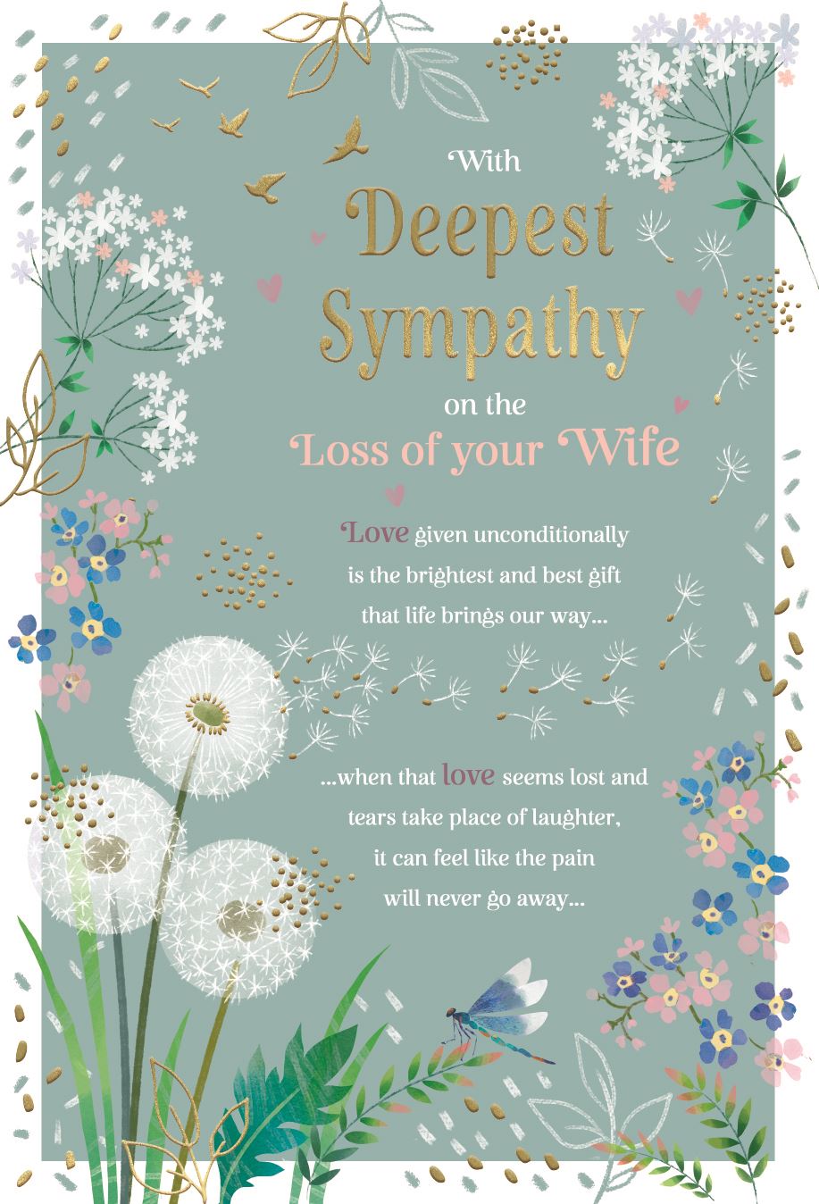 Loss of your Wife- Sympathy card