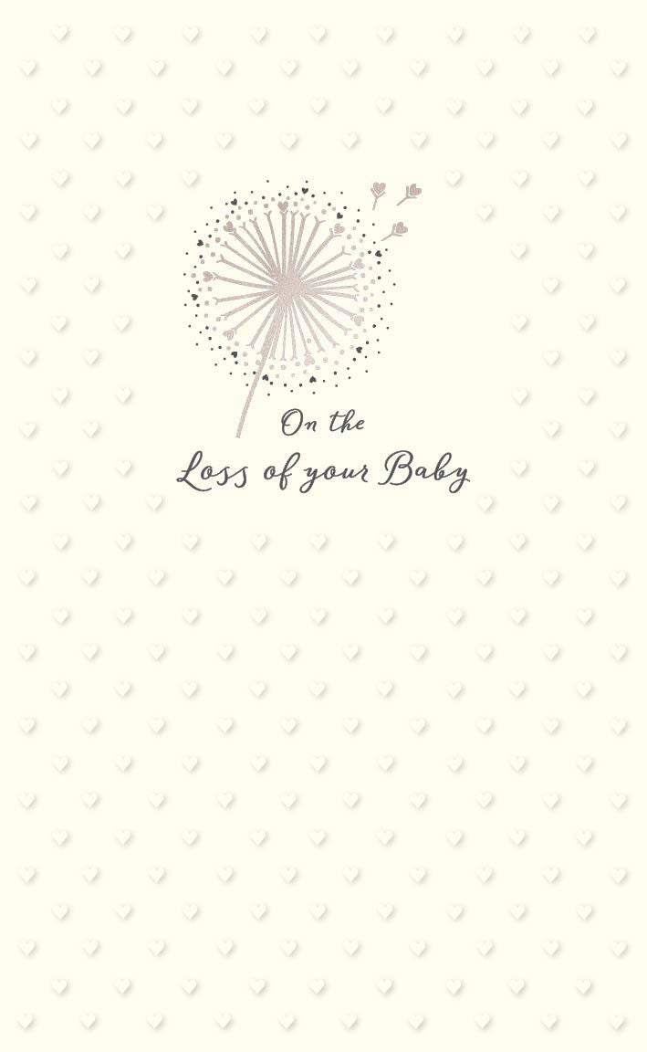 On the loss of your baby - sympathy card