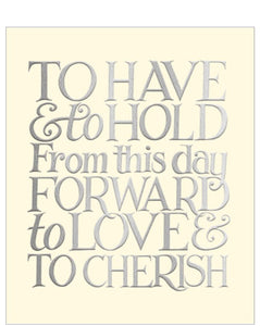 Emma Bridgewater - Wedding card