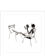 Parisian Life - Hossein Borojeni greetings card