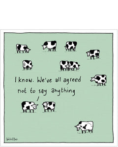 Unfortunate cow - World of Moose card