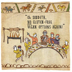 No Gluten-free vegan options again! - Hysterical Heritage funny greetings card